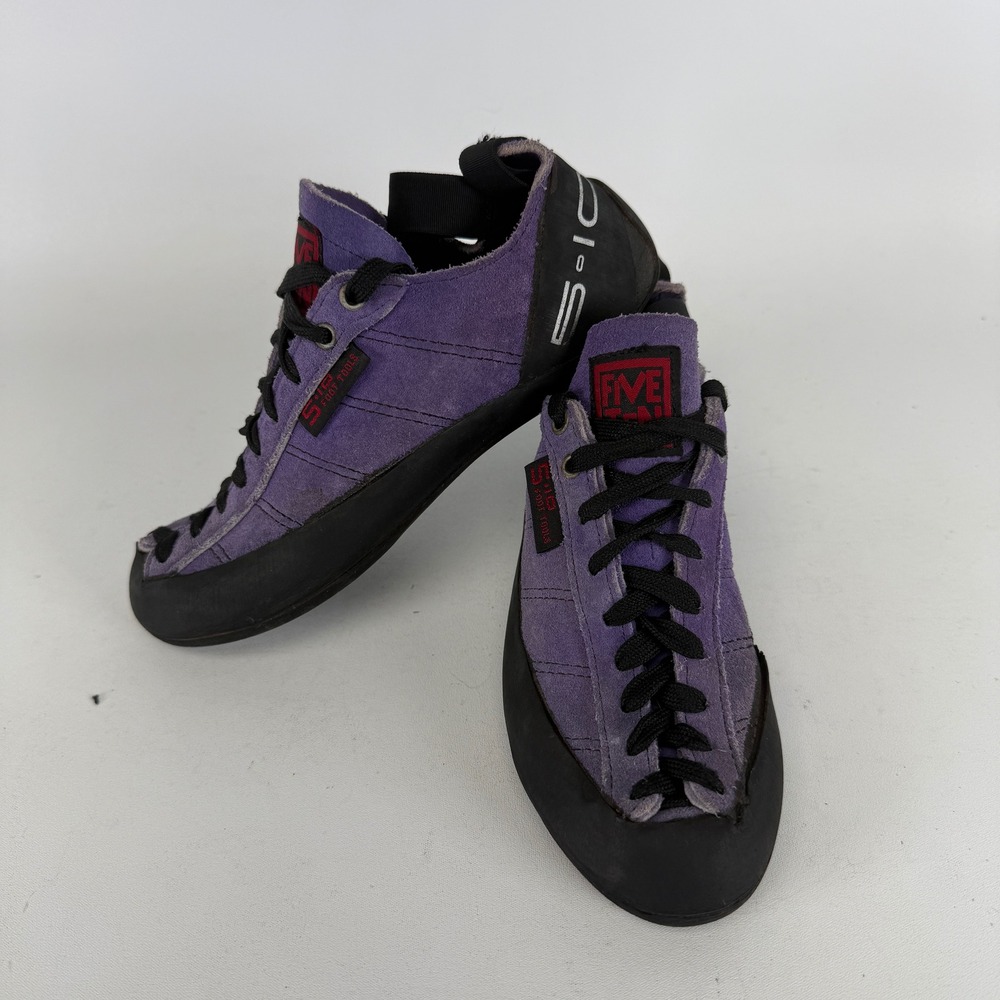 Five Ten Stealth C4 Rock Climbing Shoes Purple Suede US 5 UK 4 EUR 37 Vintage